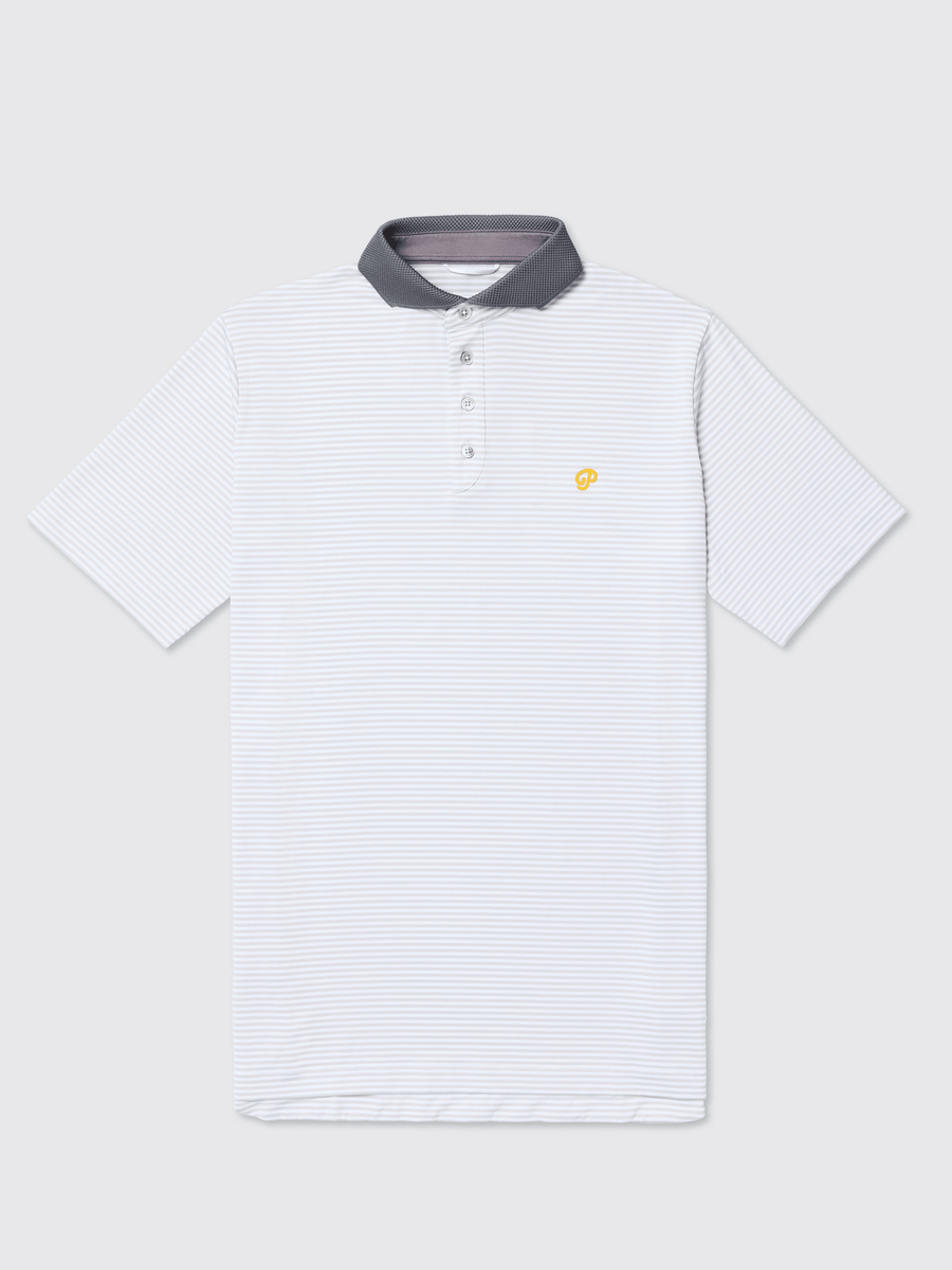 Public Athlete Striped Polo (Storm/White) Public Athlete Striped Polo (Storm/White)