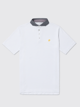Public Athlete Striped Polo (Storm/White)