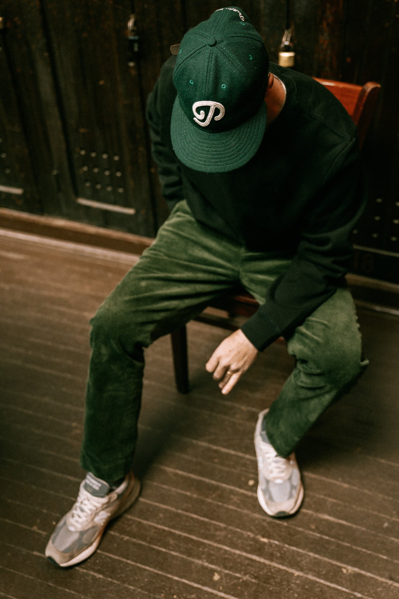 Public Drip Classic Baseball Cap (Forest Green)