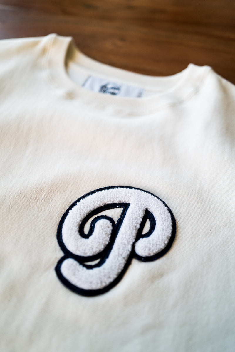 "P" Script Logo-Appliquéd Crewneck