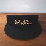 Public Drip Tour Visor (Black & Gold)